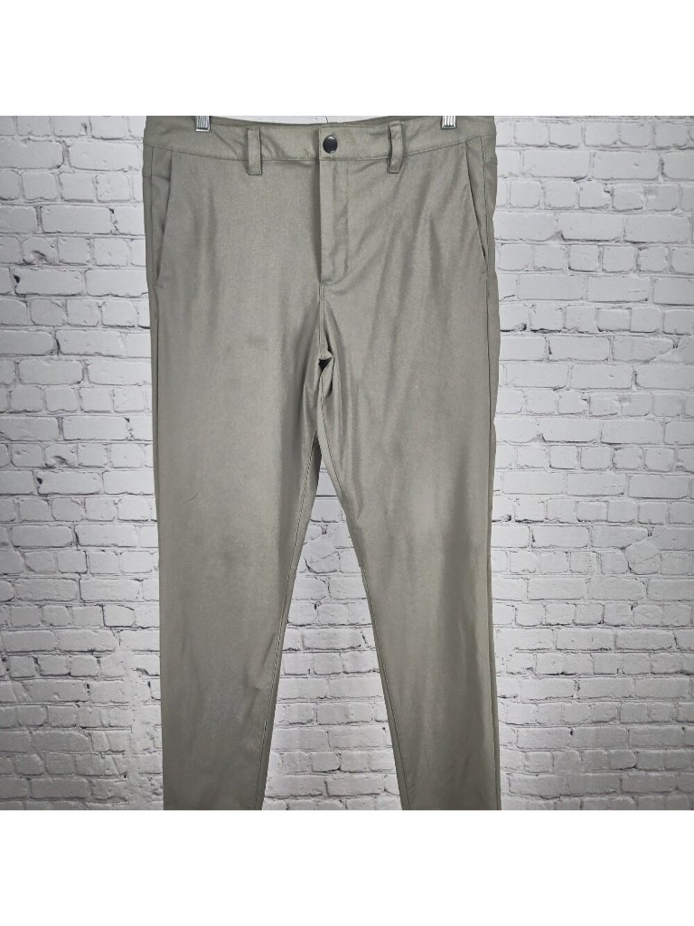Cuts Clothing AO Taupe Tapered Slim Fit Men's Stretch Chino Pants 33 (34x30)